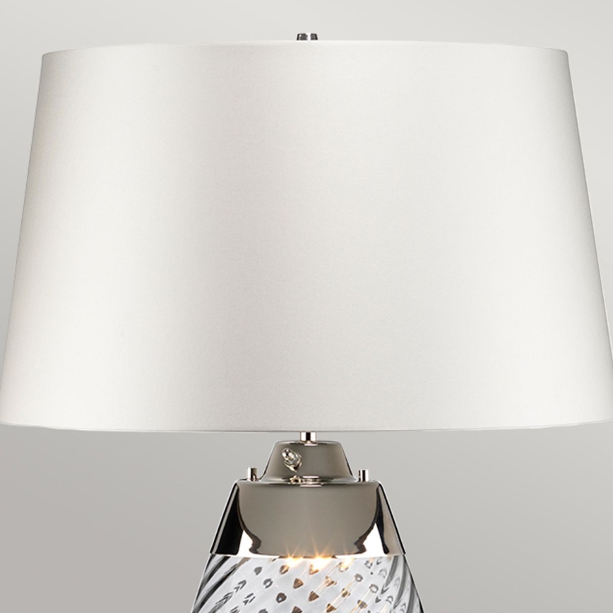 Elstead - LED-pöytävalaisin LENA 1xE27/40W/230V + 1xGU10/7W 74 cm valkoinen