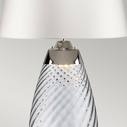 Elstead - LED-pöytävalaisin LENA 1xE27/40W/230V + 1xGU10/7W 74 cm valkoinen