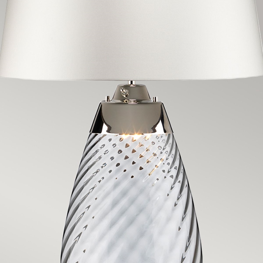 Elstead - LED-pöytävalaisin LENA 1xE27/40W/230V + 1xGU10/7W 74 cm valkoinen