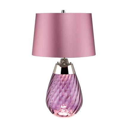 Elstead - LED-pöytävalaisin LENA 1xE27/60W/230V + 1xGU10/7W 60,5 cm vaaleanpunainen