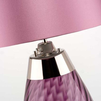 Elstead - LED-pöytävalaisin LENA 1xE27/60W/230V + 1xGU10/7W 60,5 cm vaaleanpunainen
