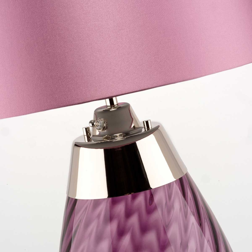 Elstead - LED-pöytävalaisin LENA 1xE27/60W/230V + 1xGU10/7W 60,5 cm vaaleanpunainen
