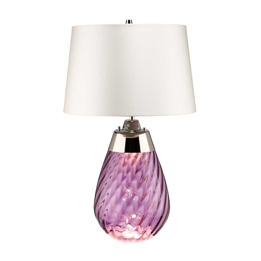 Elstead - LED-pöytävalaisin LENA 1xE27/40W/230V + 1xGU10/7W 74 cm vaaleanpunainen
