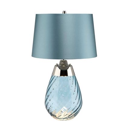 Elstead - LED-pöytävalaisin LENA 1xE27/60W/230V + 1xGU10/7W 60,5 cm sininen