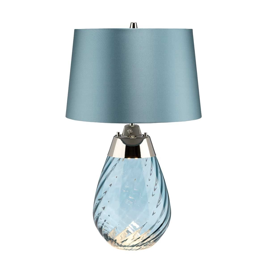 Elstead - LED-pöytävalaisin LENA 1xE27/60W/230V + 1xGU10/7W 60,5 cm sininen