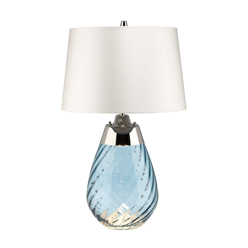 Elstead - LED-pöytävalaisin LENA 1xE27/60W/230V + 1xGU10/7W 60,5cm sininen/valkoinen