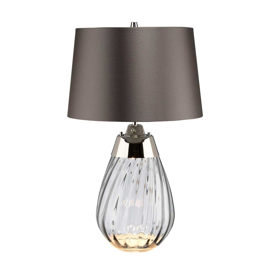 Elstead - LED-pöytävalaisin LENA 1xE27/60W/230V + 1xGU10/7W 60,5 cm harmaa