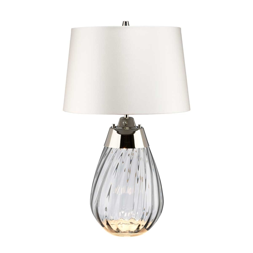 Elstead - LED-pöytävalaisin LENA 1xE27/60W/230V + 1xGU10/7W 60,5 cm valkoinen