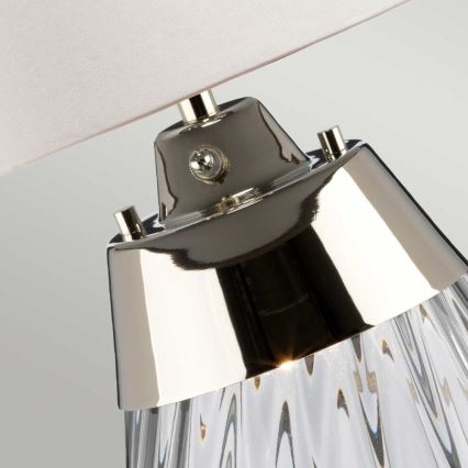 Elstead - LED-pöytävalaisin LENA 1xE27/60W/230V + 1xGU10/7W 60,5 cm valkoinen