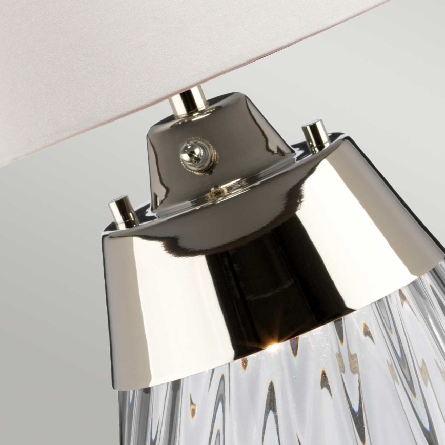 Elstead - LED-pöytävalaisin LENA 1xE27/60W/230V + 1xGU10/7W 60,5 cm valkoinen