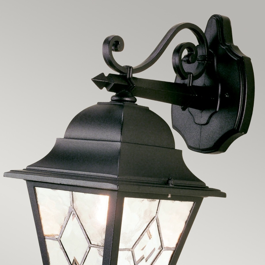 Elstead NR2-BLK - Ulkoseinävalaisin NORFOLK 1xE27/100W/230V IP43