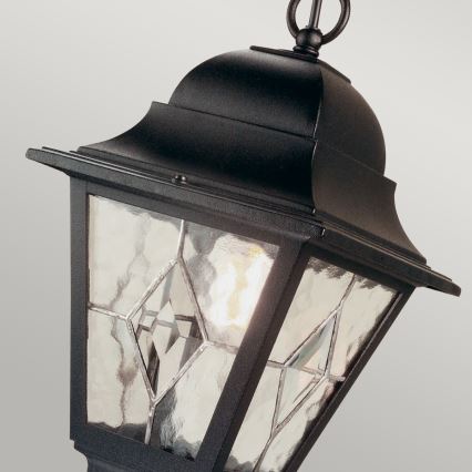 Elstead NR9-BLK - Ulkokattokruunu NORFOLK 1xE27/100W/230V IP43