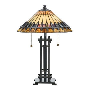 Elstead QZ-CHASTAIN-TL - Pöytävalaisin CHASTAIN 2xE27/60W/230V