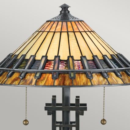 Elstead - Tiffany-pöytävalaisin CHASTAIN 2xE27/60W/230V