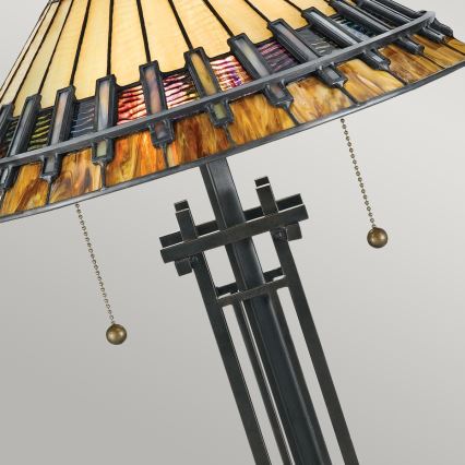 Elstead - Tiffany-pöytävalaisin CHASTAIN 2xE27/60W/230V
