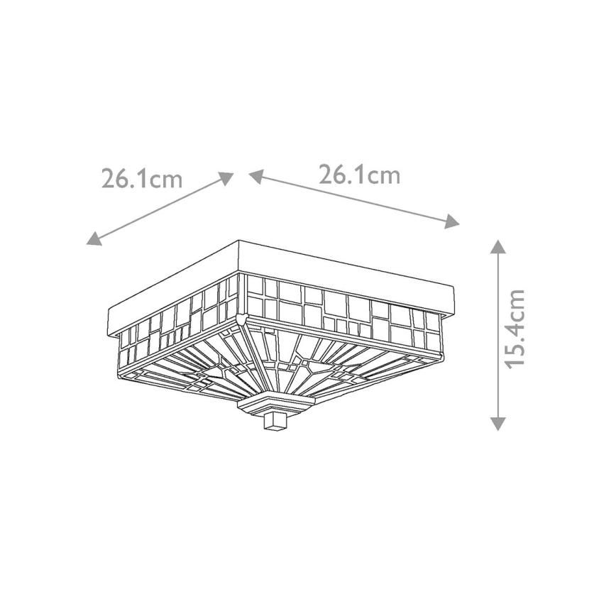 Elstead QZ-INGLENOOK-F - Ulkokattovalo INGLENOOK 2xE27/60W/230V IP44