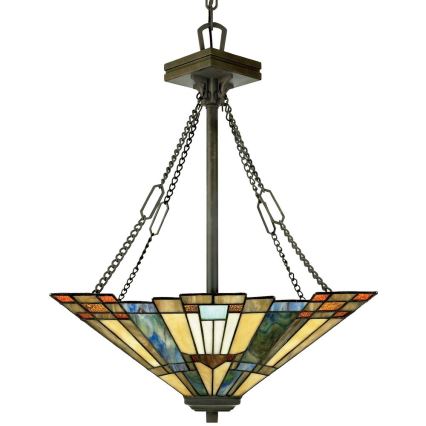 Elstead QZ-INGLENOOK-P-B - Kattokruunu ketjussa INGLENOOK 3xE27/100W/230V