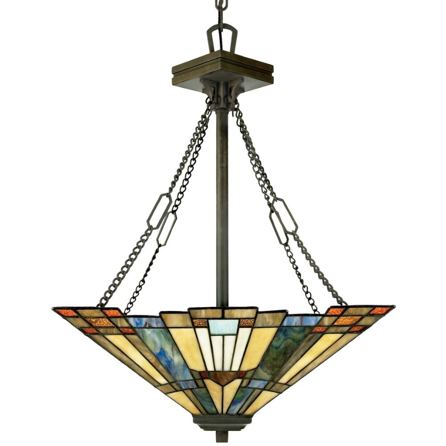 Elstead QZ-INGLENOOK-P-B - Kattokruunu ketjussa INGLENOOK 3xE27/100W/230V
