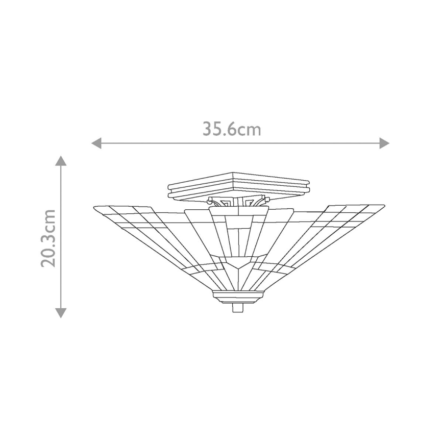 Elstead QZ-INGLENOOK-SF - Kattovalo INGLENOOK 2xE27/60W/230V