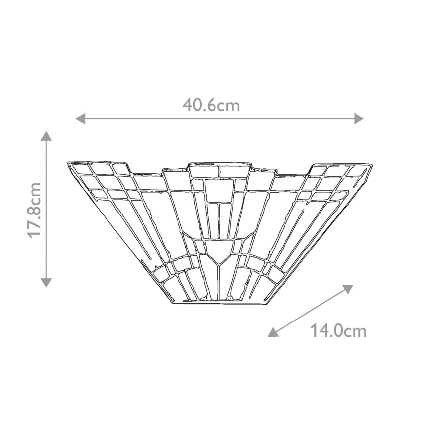 Elstead QZ-INGLENOOK-WU - Seinävalaisin INGLENOOK 2xE14/60W/230V