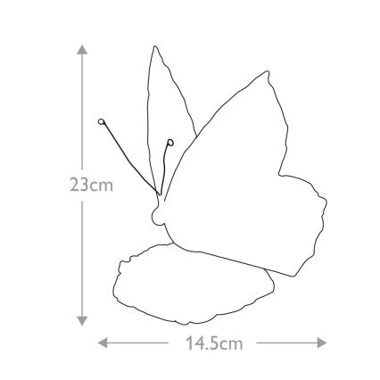 Elstead QZ-OBUTTERFLY-TL - LED Koristeellinen valo TIFFANY 1xG9/3W/12/230V perhonen