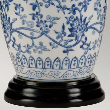 Elstead - Pöytävalaisin SININEN GINGER JAR 1xE27/60W/230V