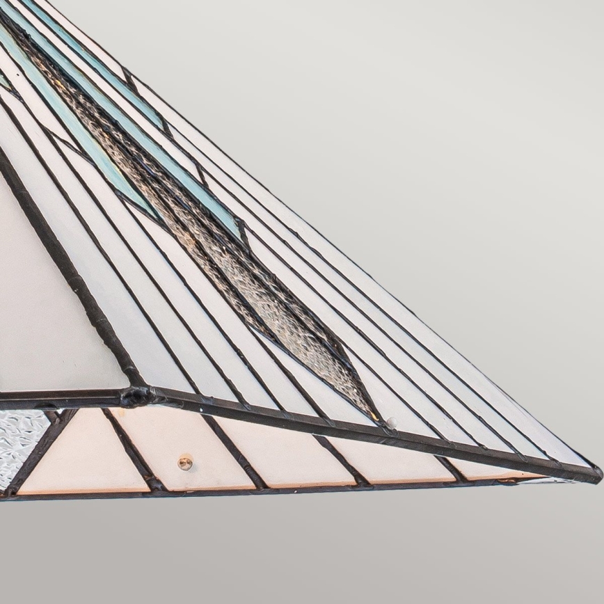 Elstead - Ketjulla ripustettava Tiffany-kattokruunu ALDERLEY 1xE27/60W/230V