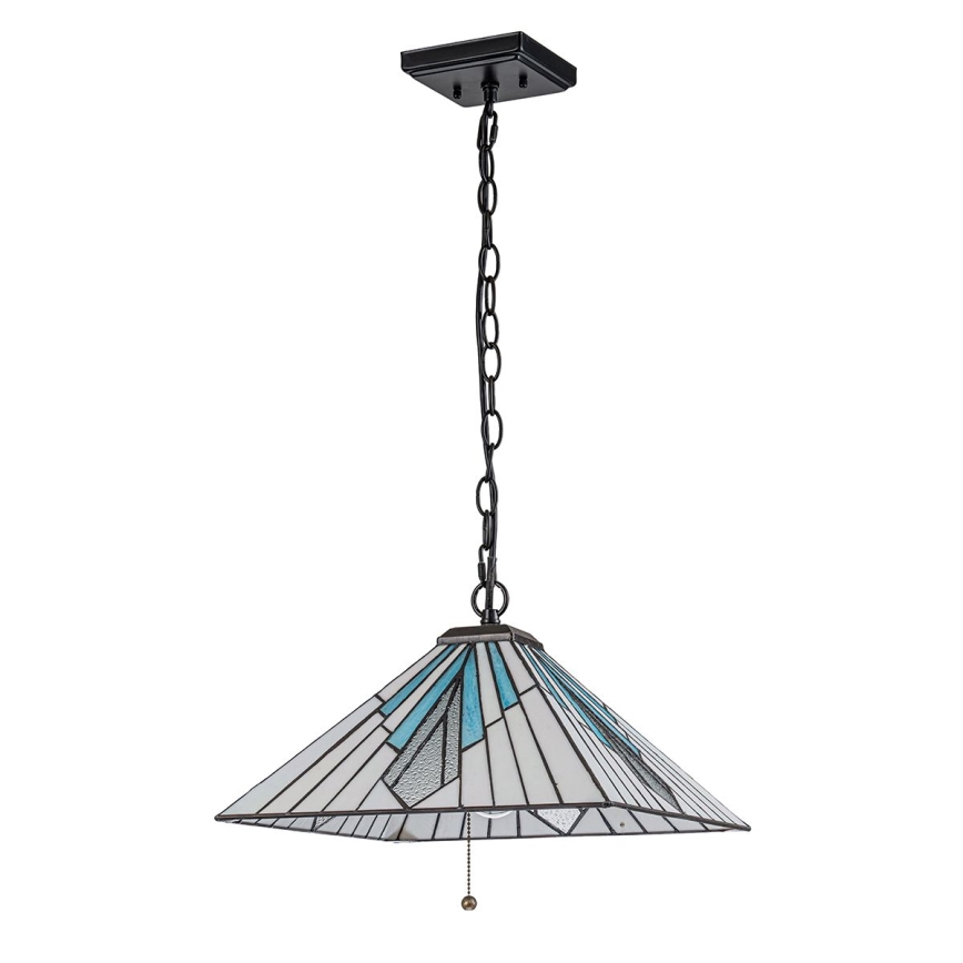 Elstead - Ketjulla ripustettava Tiffany-kattokruunu ALDERLEY 1xE27/60W/230V