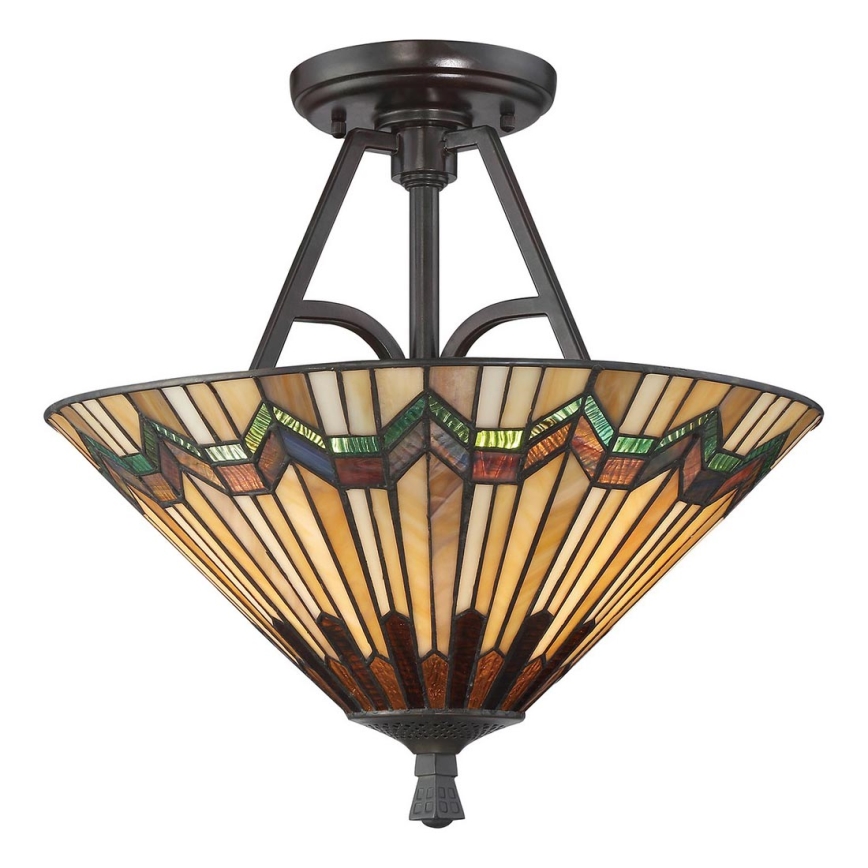 Elstead - Tiffany ALCOTT pinta-asennettava kattovalaisin 2xE27/60W/230V