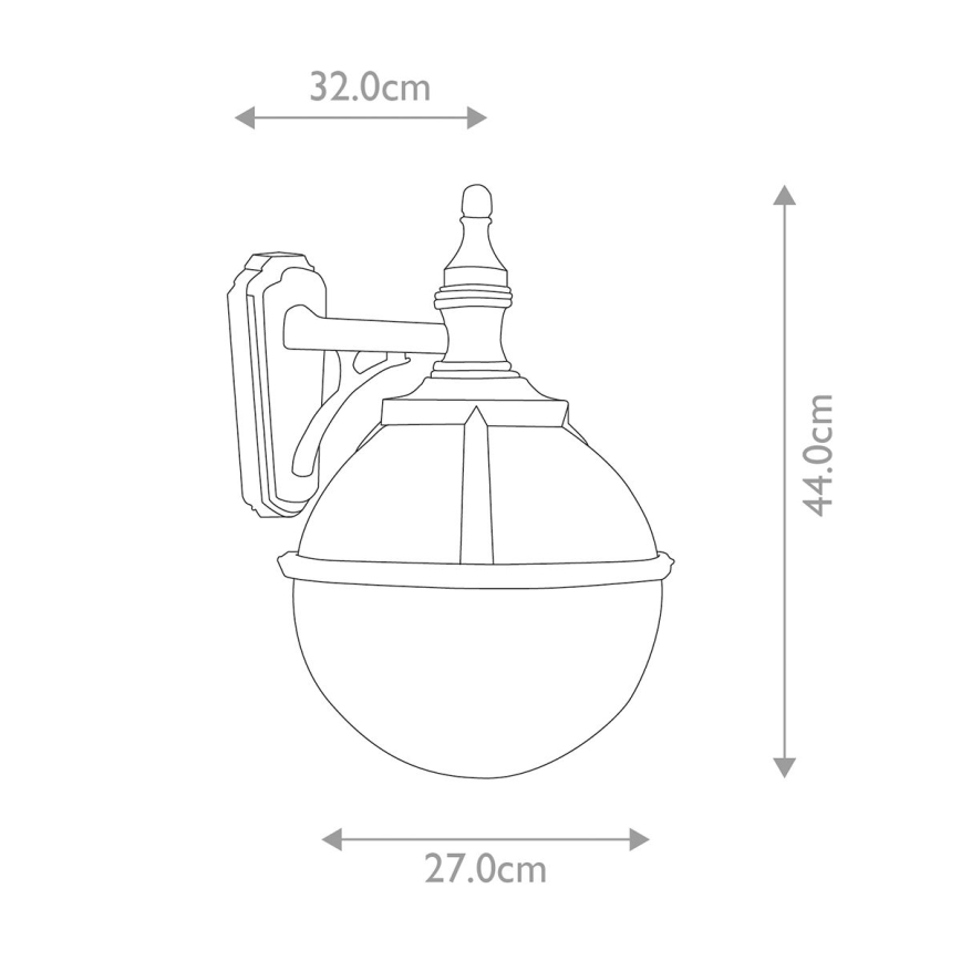 Elstead - Ulkoseinävalaisin GLENBEIGH 1xE27/100W/230V IP44