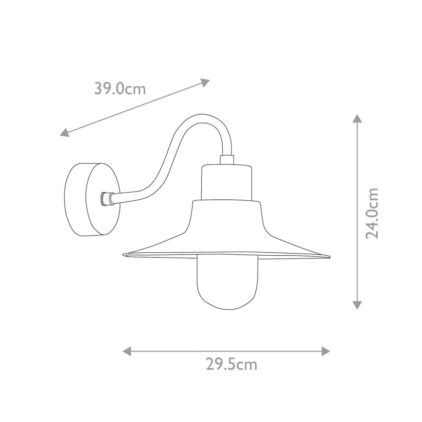 Elstead - Ulkoseinävalaisin SHELDON 1xE27/100W/230V IP44 pronssi