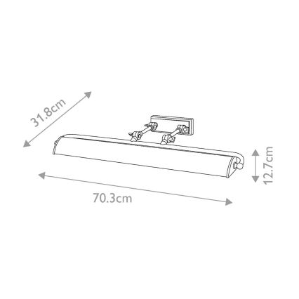 Elstead -Kuvavalo WINCHFIELD 4xE14/40W/230V marmori