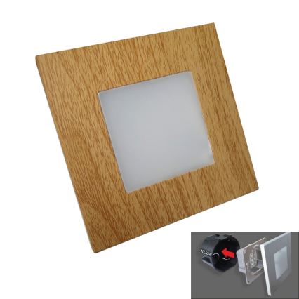 Emithor 48307 - LED-yövalo STEP LIGHT 16xLED/1W/230V