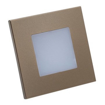 Emithor 48334 - LED-portaiden valaisin STEP LIGHT LED/1W/230V kulta