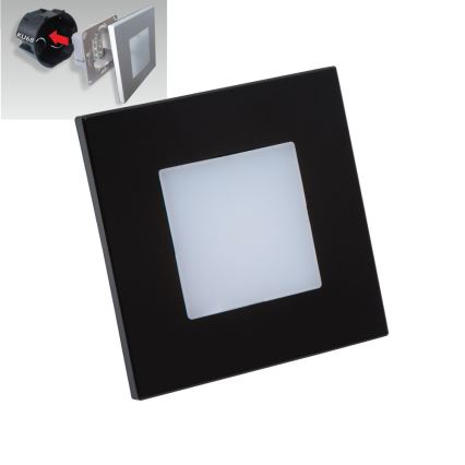 Emithor 48335 - LED-portaiden valo STEP LIGHT LED/1W/230V musta