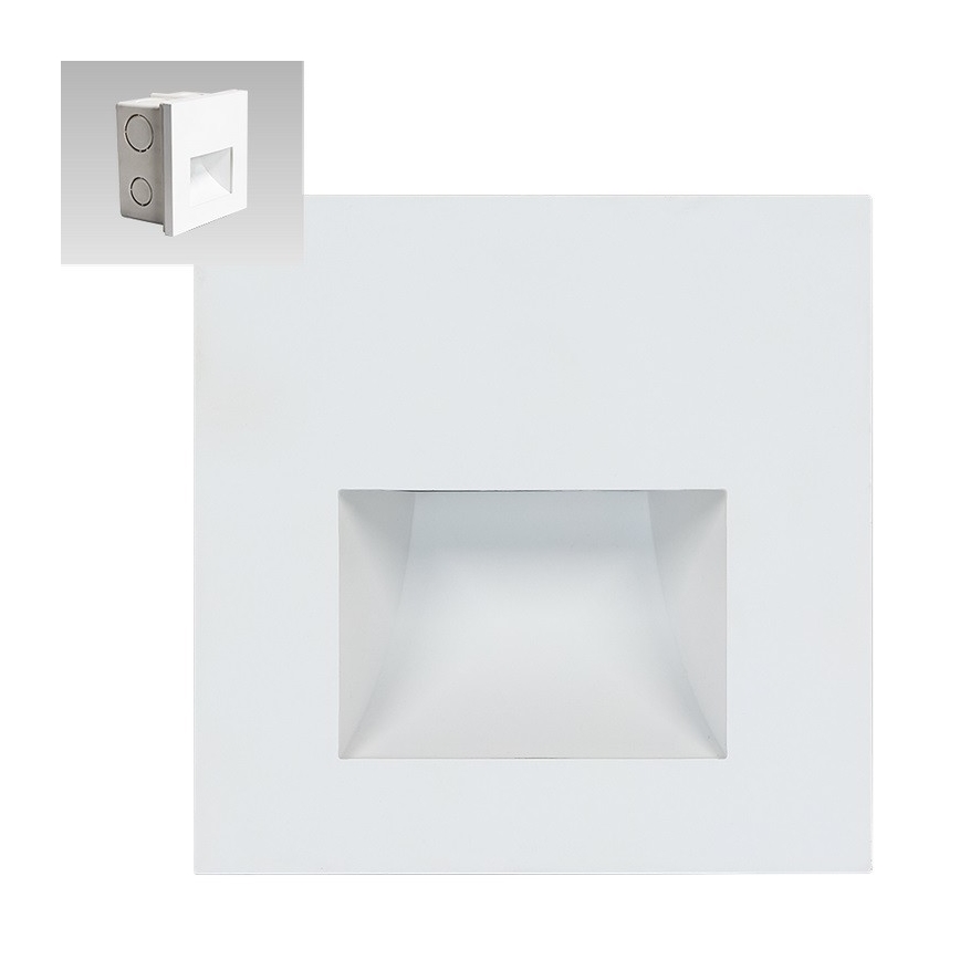 Emithor 70415 - portaikon LED-valo SUNNY LED/1W/230V 4000K valkoinen