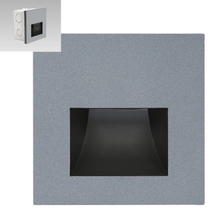 Emithor 70417 - portaikon LED-valo SUNNY LED/1W/230V 4000K harmaa
