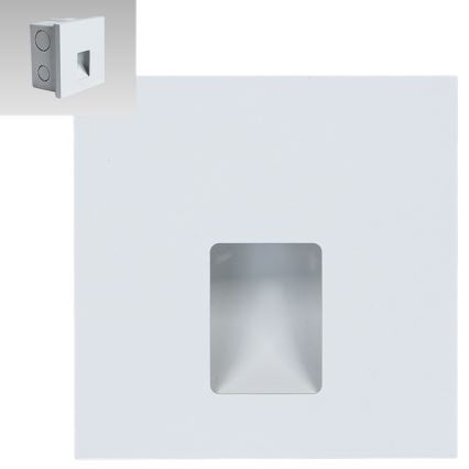 Emithor 70421 - portaikon LED-valo VIX LED/1W/230V 4000K valkoinen