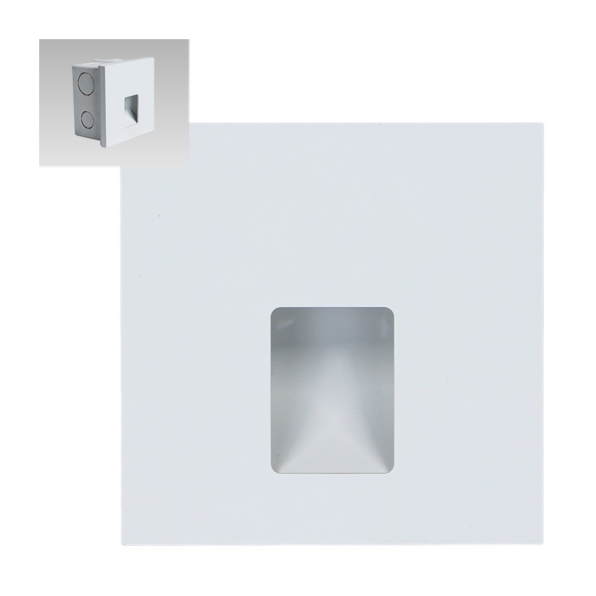 Emithor 70421 - portaikon LED-valo VIX LED/1W/230V 4000K valkoinen