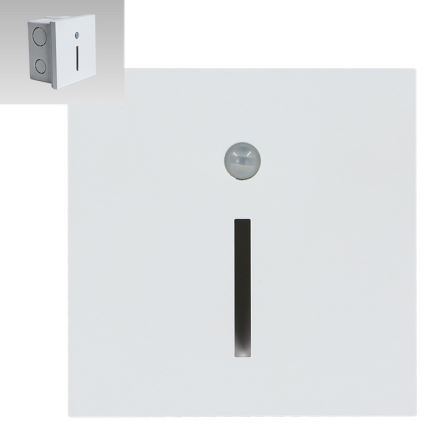 Emithor 70426 - LED-portaiden valo anturilla LINE LED/1W/230V 4000K valkoinen