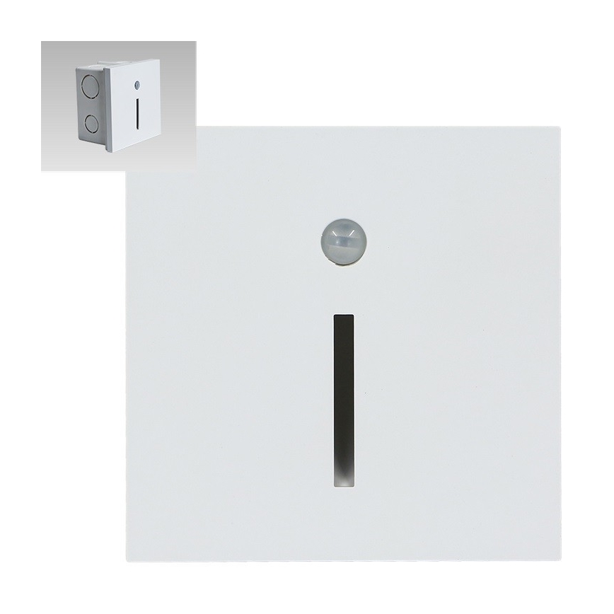 Emithor 70426 - LED-portaiden valo anturilla LINE LED/1W/230V 4000K valkoinen