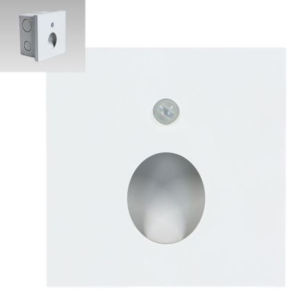 Emithor 70432 - LED-portaikkovalo anturilla OLIVE LED/1W/230V 4000K valkoinen