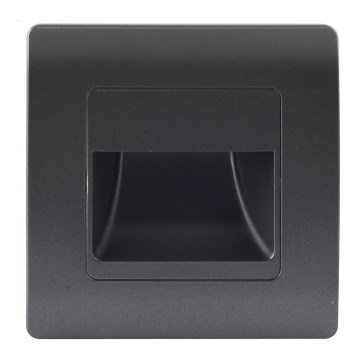 Emithor 70438 - LED-porrasvalaisin STEP LIGHT LED/1W/230V 4000K musta