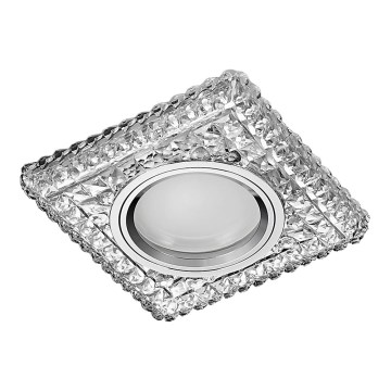 Emithor 71096 - LED upotettava valo ELEGANT GLASS FIX 1xGU10/50W + LED/3W STRIPE