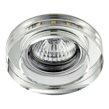 Emithor 71104 - LED upotettava valo ELEGANT DOUBLE LIGHT GU10/50W + LED/3W STRIPE