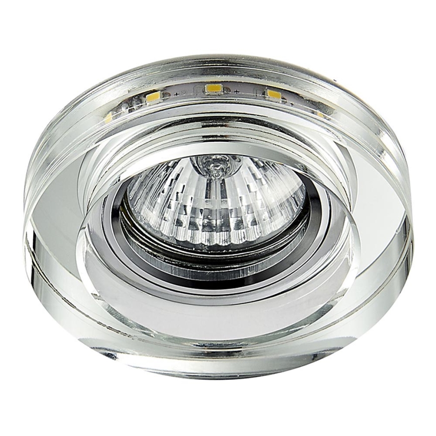 Emithor 71104 - LED upotettava valo ELEGANT DOUBLE LIGHT GU10/50W + LED/3W STRIPE