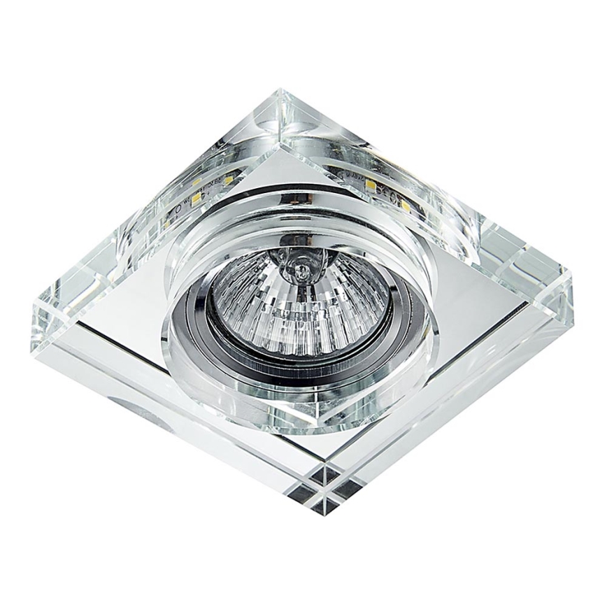 Emithor 71105 - LED upotettava valo ELEGANT DOUBLE LIGHT 1xGU10/50W + LED/3W STRIPE