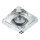 Emithor 71105 - LED upotettava valo ELEGANT DOUBLE LIGHT 1xGU10/50W + LED/3W STRIPE