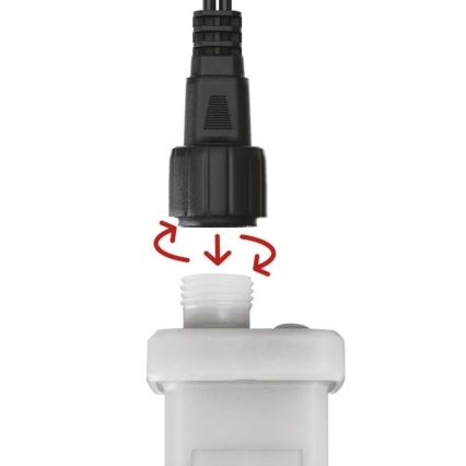 Virtalähde kohteelle connection of Joulu valot 230V IP44 + kauko-ohjaus