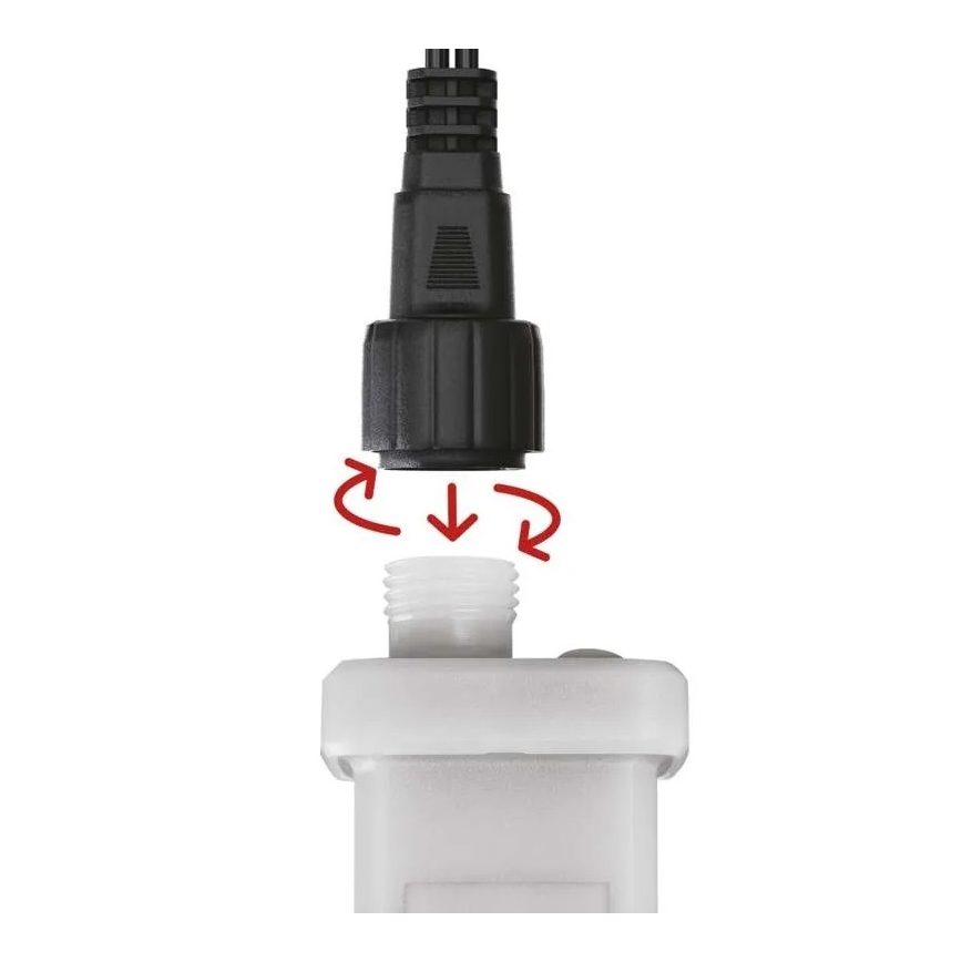 Virtalähde kohteelle connection of Joulu valot 230V IP44 + kauko-ohjaus